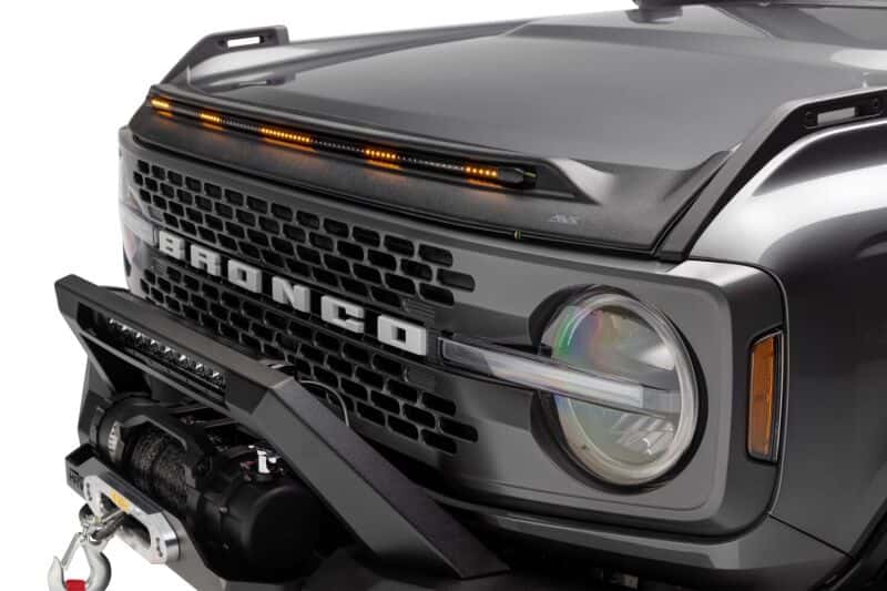 Husky Liners — Husky Liners 21-24 Ford Bronco 2/4dr (Excl. Raptor) Aeroskin Lightshield PRO - Blk
Lighted Hood Shield
Hood Shields - view 1