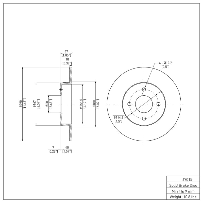DFC — DFC 84-85 Nissan 300ZX Rear Brake Rotor
DFC Brake Rotor - view 6