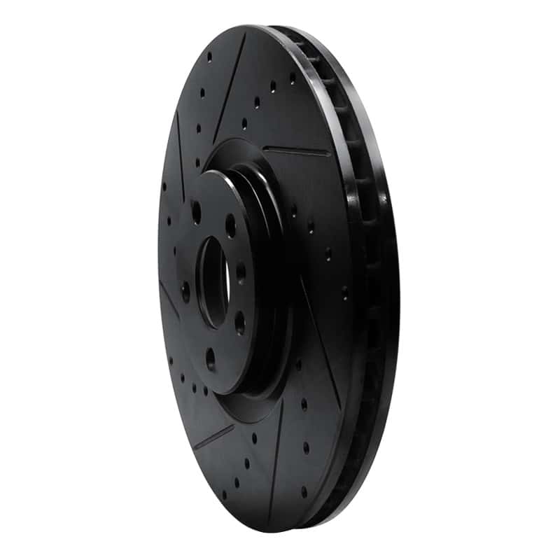 R1 Concepts — R1 16-26 Polestar Polestar 2 Front Left Drilled & Slotted Black Brake Rotor
R1 Brake Rotor Drill - view 2