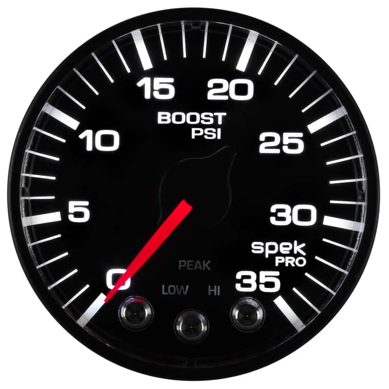 AutoMeter — Autometer Spek-Pro Gauge Boost 2 1/16in 35psi Stepper Motor W/Peak & Warn Black/Black
GA 2" BST 35 BFB SPK - view 13