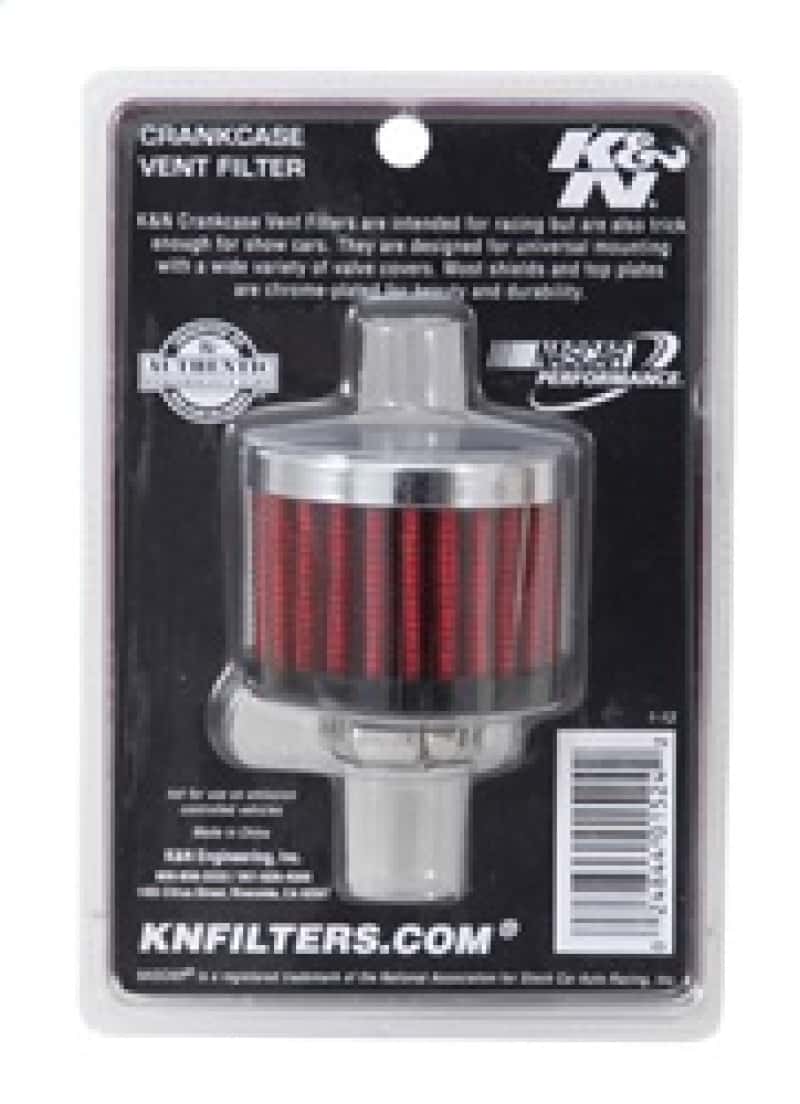 K&N Engineering — K&N Clamp On Rubber Base Crankcase Vent Filter 0.5in Flange ID 2in OD 1.5in Height
Vent Air Filter/Brea
Vent Air Filter - view 10