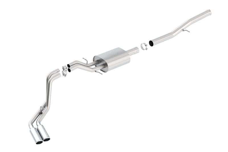 Borla — Borla 14 Silv/Sierra 1500 EC Std/CC Short 143.5in WB ATAK Dual Rolled Side Exit Cat-Back Exhaust
Cat-Back System
ExhstSysKt - view 2