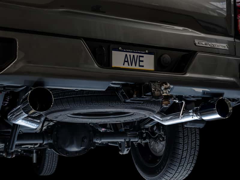 AWE Tuning — AWE Tuning 4th Gen GM 1500 5.3L 0FG Catback Split Rear Exit (Flat Bumper) - Dual Diamond Tips
0FG Catback - view 9