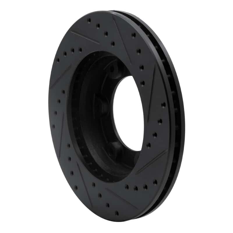 R1 Concepts — R1 90-92 Toyota Land Cruiser Front Left Drilled & Slotted Black Brake Rotor
R1 Brake Rotor Drill - view 4