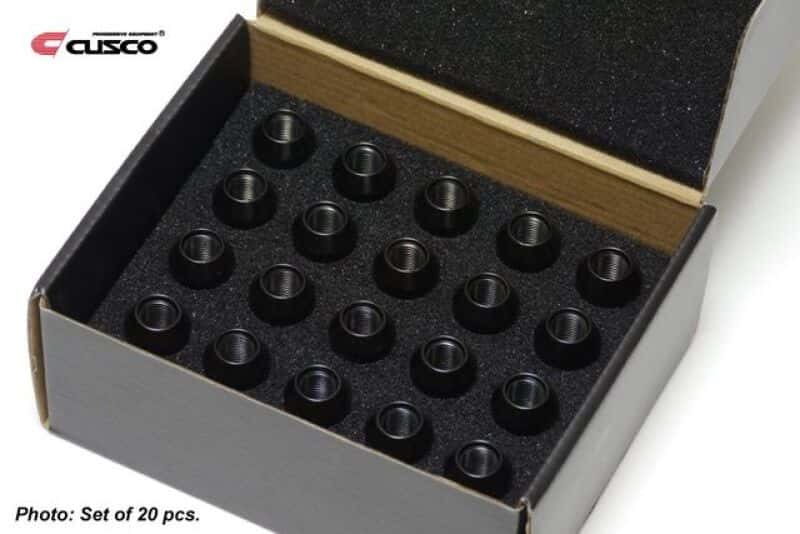 Cusco — Cusco Universal Wheel Lug Nut Set M12 x P1.5mm - Black (20pcs) - view 2