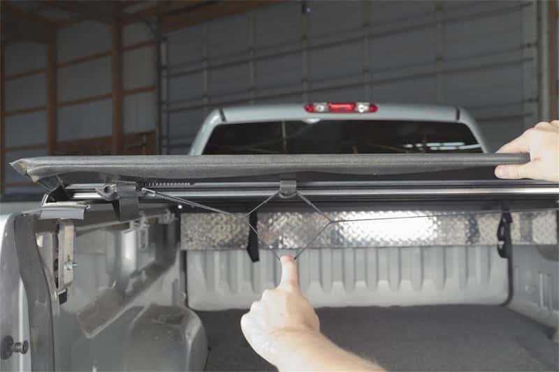 Access — Access Lorado 04-15 Titan Crew Cab 5ft 7in Bed (Clamps On w/ or w/o Utili-Track) Roll-Up Cover
Tonneau Cover - view 8
