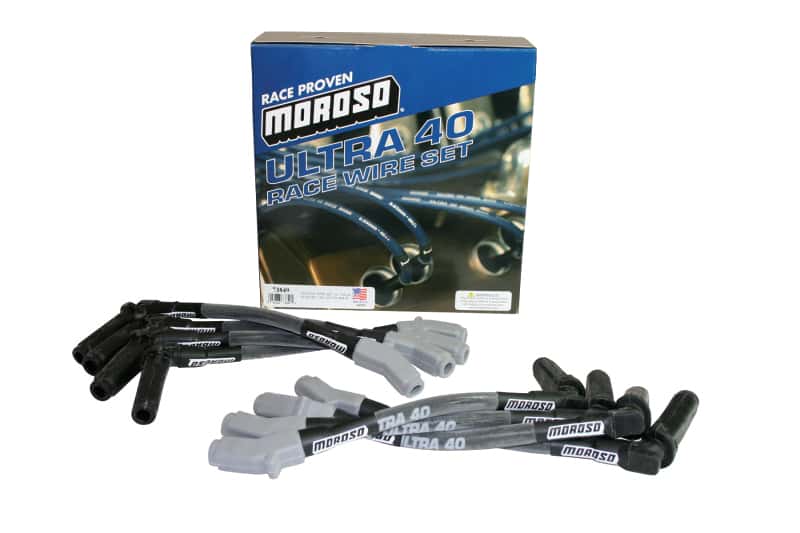 Moroso — Moroso GM LS Ignition Wire Set - Ultra 40 - Sleeved - (Use w/Part No 68476) - Black - view 1
