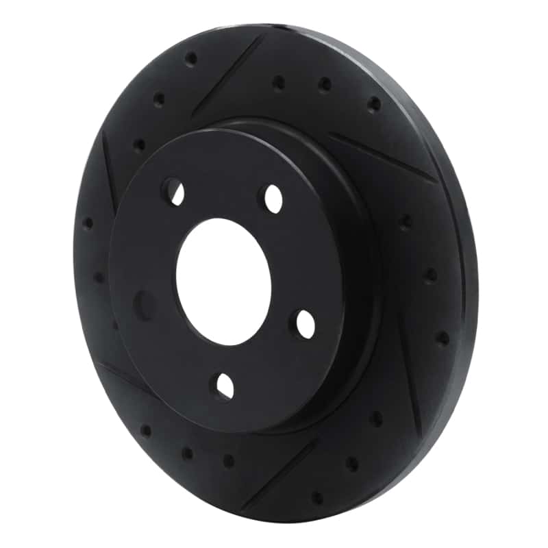 R1 Concepts — R1 93-05 Ford Taurus SHO Rear Left Drilled & Slotted Black Brake Rotor
R1 Brake Rotor Drill - view 2