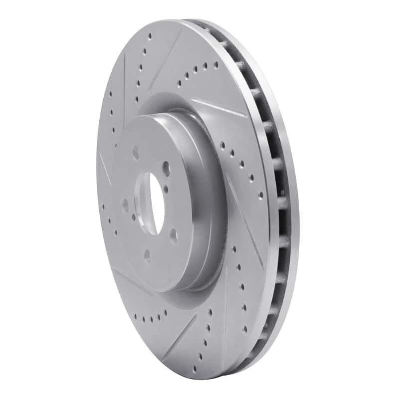 R1 Concepts — R1 03-25 Subaru BRZ Front Left Drilled & Slotted Silver Brake Rotor
R1 Brake Rotor Drill - view 2