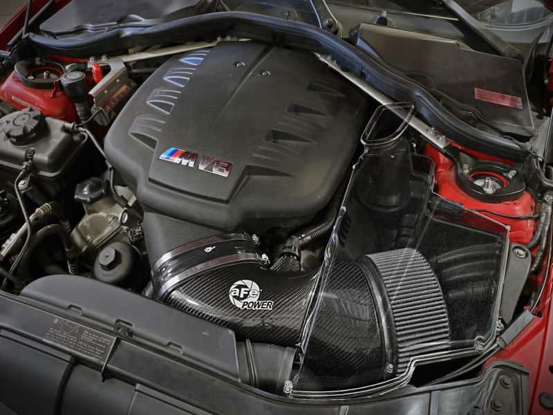 aFe — aFe MagnumFORCE Carbon Fiber Air Intake System Stage-2 Pro DRY S 08-13 BMW M3 (E9X) V8 4.0L
Black Series Intake - view 8