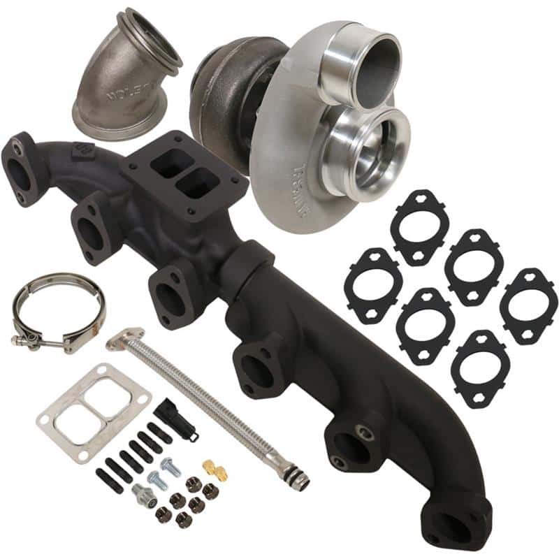 BD Diesel — BD Diesel Iron Horn 5.9L Turbo Kit S366SXE/80 0.91AR Dodge 03-07
IRON HORN TURBO KIT
Turbocharger Kit - view 2