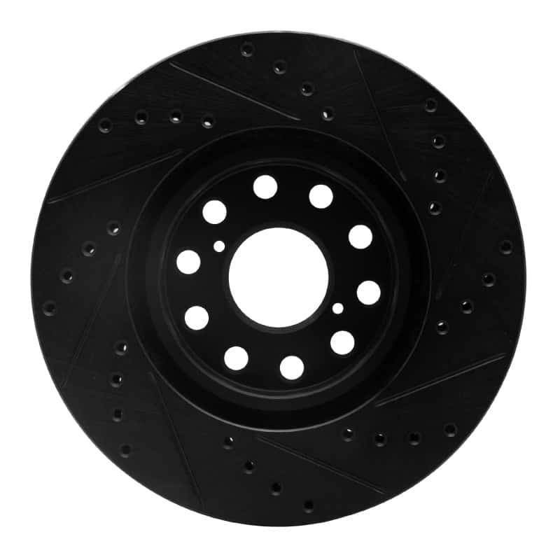R1 Concepts — R1 93-98 Toyota Supra Front Left Drilled & Slotted Black Brake Rotor
R1 Brake Rotor Drill - view 5