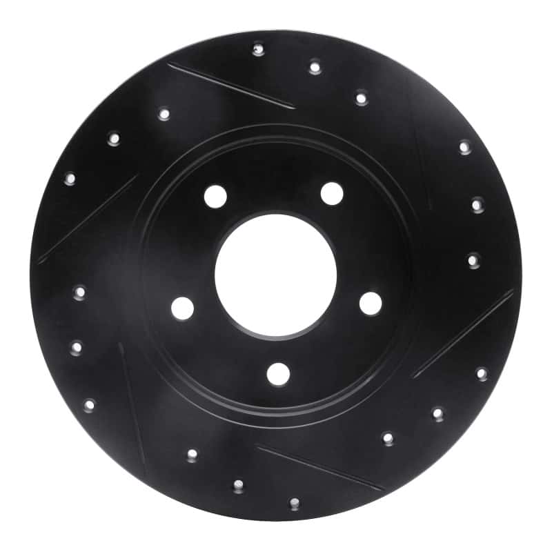 R1 Concepts — R1 94-99 Buick Regal Rear Left Drilled & Slotted Black Brake Rotor
R1 Brake Rotor Drill - view 5
