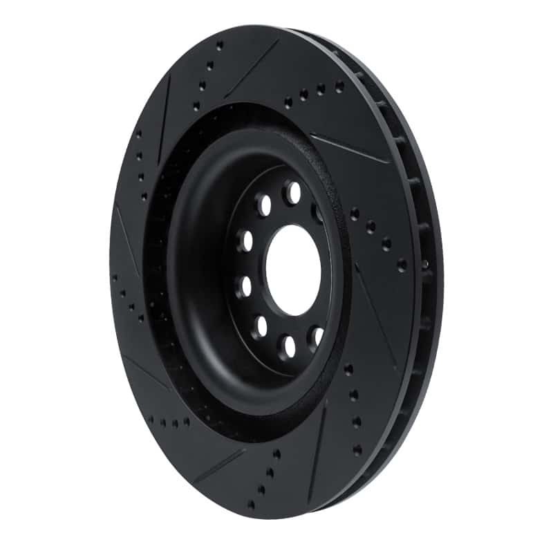 R1 Concepts — R1 12-21 Tesla Model S Rear Right Drilled & Slotted Black Brake Rotor
R1 Brake Rotor Drill - view 4