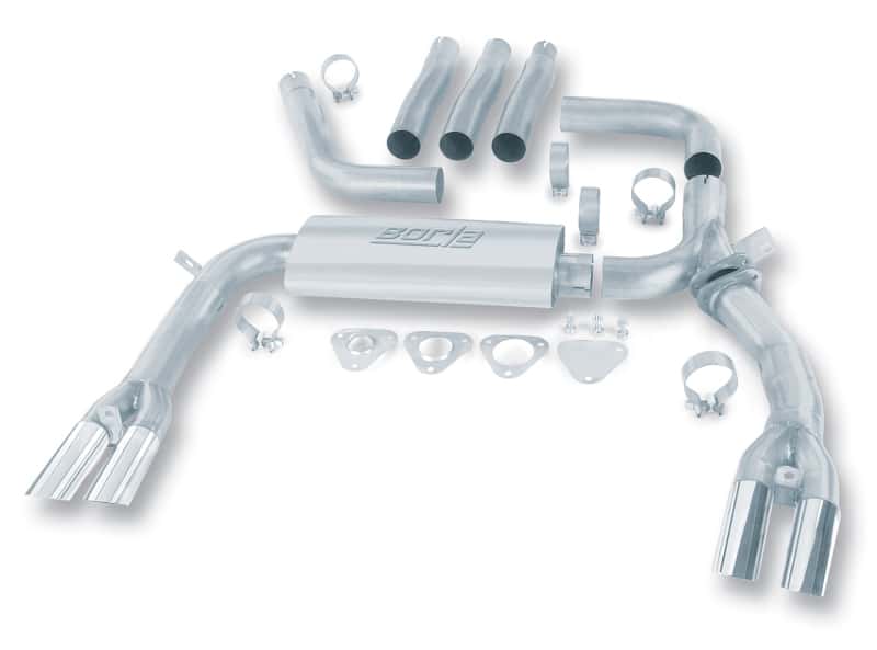 Borla — Borla 84-92 Chevrolet Camaro / Pontiac Trans Am 5.0L/5.7L V8 3in Adj SS Cat-Back Exhaust w/ Adapters
Cat-Back System
ExhstSysKt - view 1