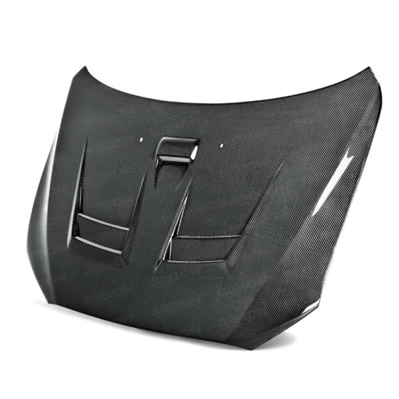 Seibon — Seibon 08-12 Mitsubishi Lancer Evo X DV-Style Carbon Fiber Hood - view 7