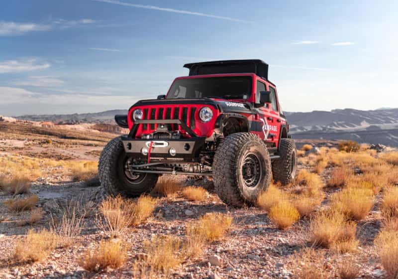 Rampage — Rampage 2018-2021 Jeep Wrangler JL 4-Door Trailview Fastback - Black Diamond
Trlvw Frmls Soft Top
Top-Soft - view 6