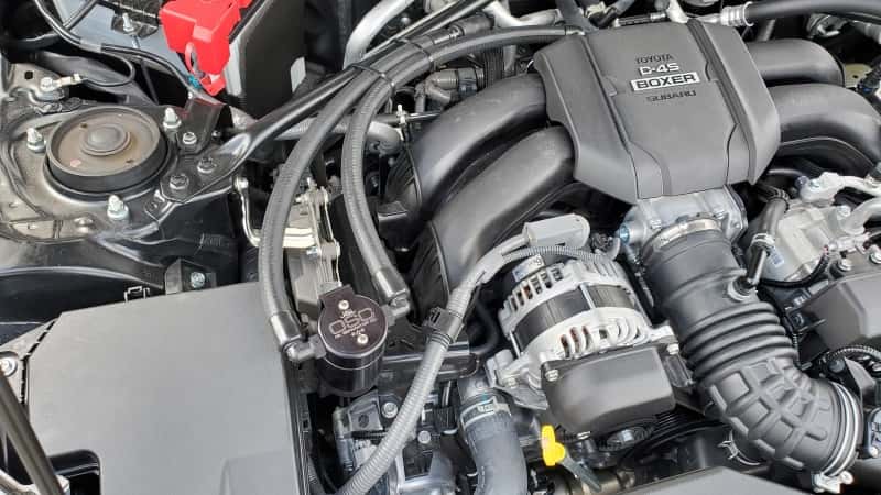 J&L — J&L 22-25 Subaru BRZ/GR86 2.4L Passenger Side Oil Separator 3.0 - Black Anodized
Oil Separator - view 2