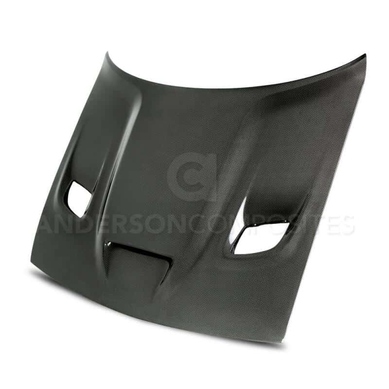 Anderson Composites — Anderson Composites 15-16 Dodge Challenger Hellcat Carbon Fiber Hood - view 2