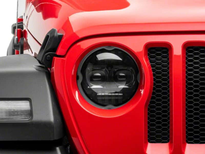 Raxiom — Raxiom 18-23 Jeep Wrangler JL Axial Series 9-In Angel Eye LED Headlights- Blk Housing (Clear Lens)
Headlights - view 11