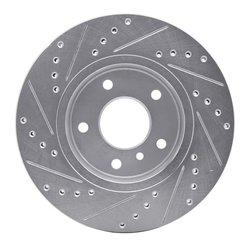R1 Concepts — R1 94-02 Land Rover Range Rover Front Right Drilled & Slotted Silver Brake Rotor
R1 Brake Rotor Drill - view 5