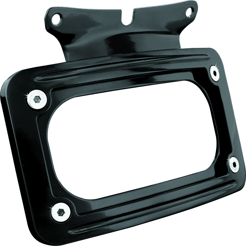 Kuryakyn — Kuryakyn Curved License Plate Mount Black - view 1