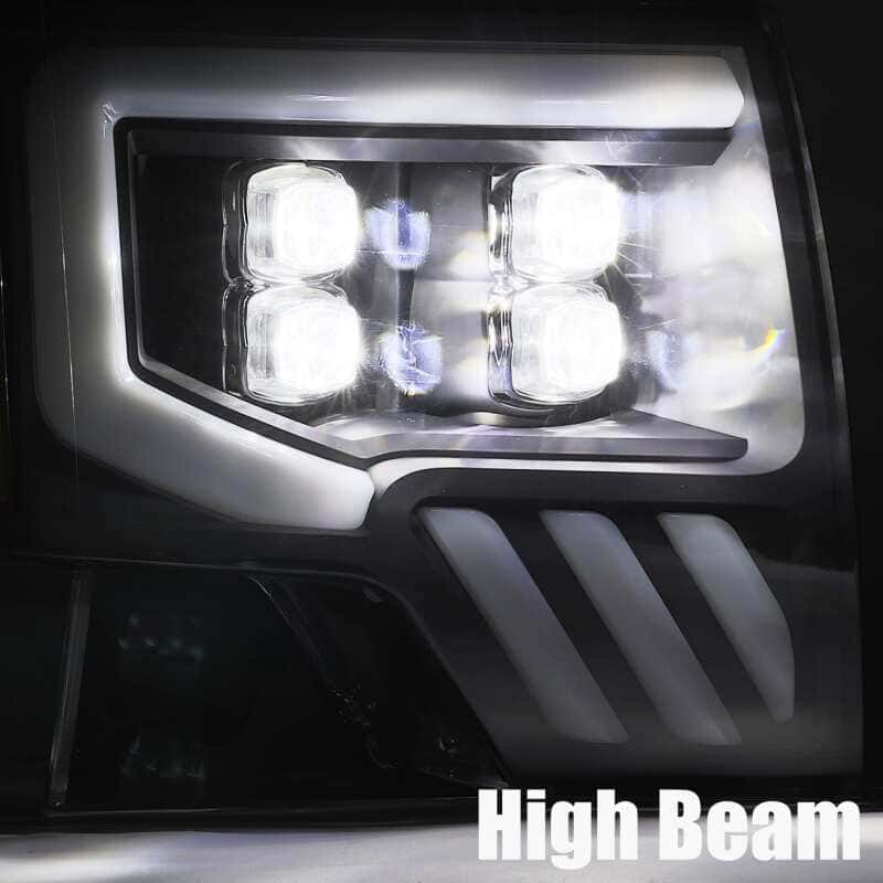 AlphaRex — AlphaRex 09-14 Ford F-150 NOVA LED Projector Headlights Plank Style Chrome w/Activ Light/Seq Signal
Projector Headlights - view 6