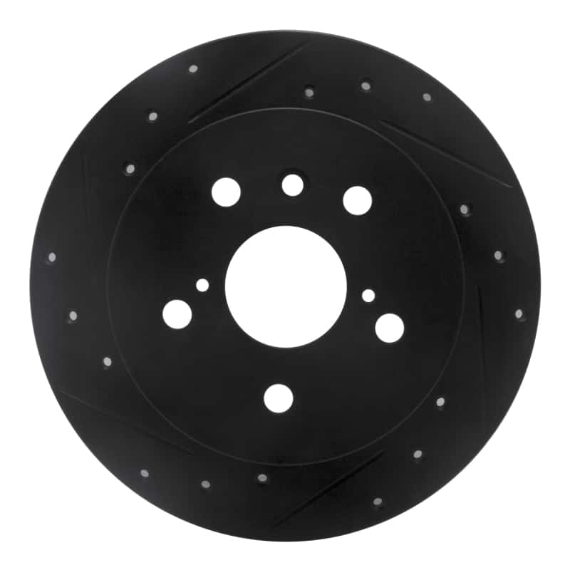 R1 Concepts — R1 18-24 Toyota Camry Rear Left Drilled & Slotted Black Brake Rotor
R1 Brake Rotor Drill - view 1
