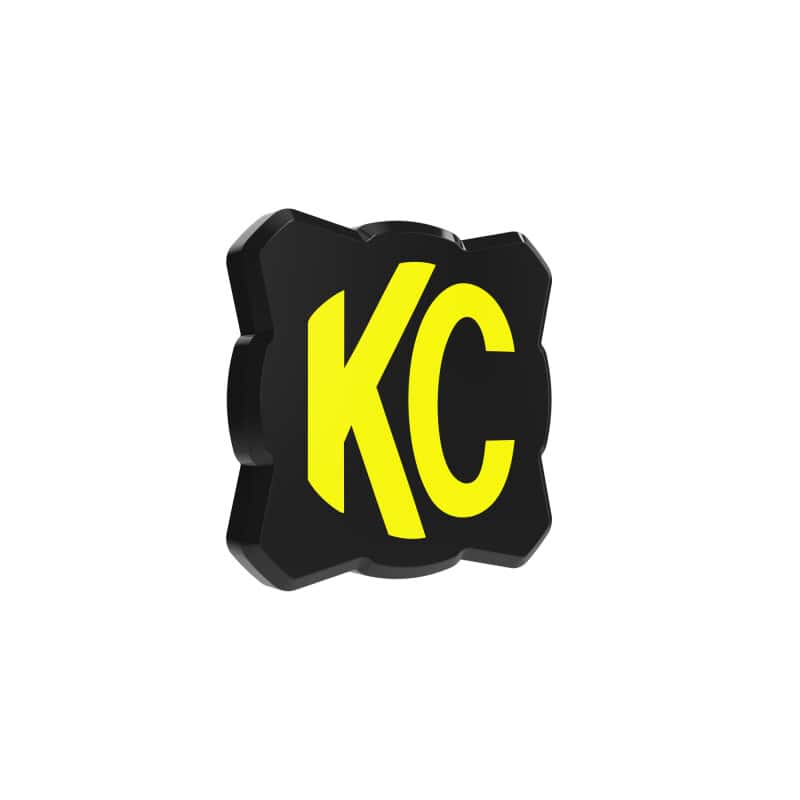 KC HiLiTES — KC HiLiTES FLEX ERA 1 Single Light Cover ONLY (Black/Yellow KC Logo) - view 3