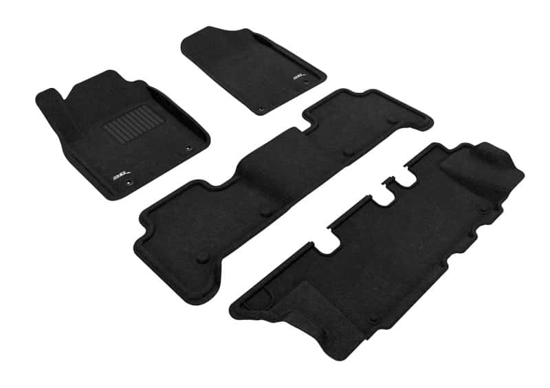 3D MAXpider — 3D MAXpider 14-22 Infiniti Qx80 8-Seat / Qx56 11-13 Elegant Black R1 R2 R3
Floor Mat Set - view 1