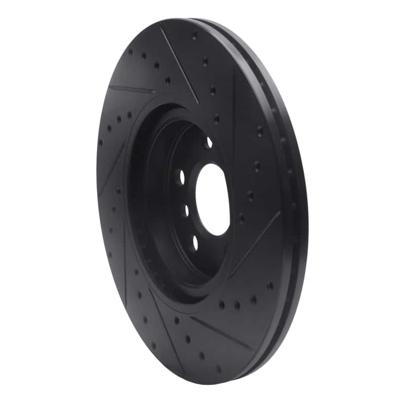R1 Concepts — R1 15-25 BMW X2 Front Left Drilled & Slotted Black Brake Rotor
R1 Brake Rotor Drill - view 4