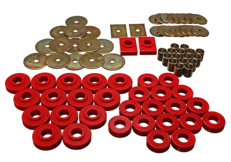 Energy Suspension — Energy Suspension GM Body Mount Set - Red
BodyMntBshKt - view 3