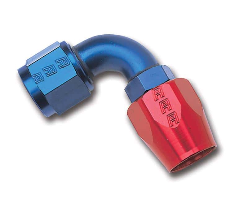 Russell — Russell Performance -8 AN Red/Blue 90 Degree Full Flow Hose End (25 pcs.)
Hose Fitting - view 2