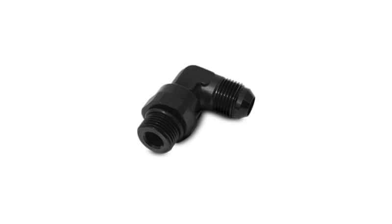 Vibrant — Vibrant -10AN Male Flare to Male -8 ORB Swivel 90 Degree Adapter - Anodized Black
-10AN-8ORBMale90Deg - view 2