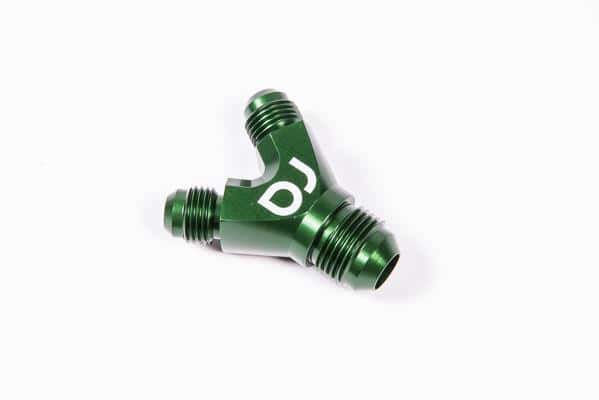 Radium Engineering — Radium Engineering Dual 6AN to 8AN Y-Adapter Block Fitting - view 2
