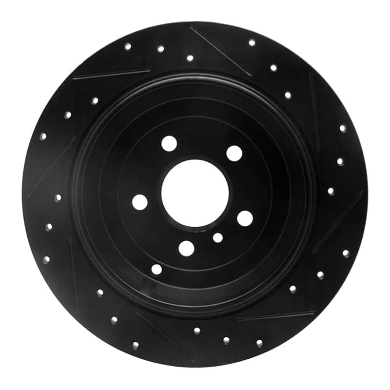 R1 Concepts — R1 06-12 Mercedes-Benz R320 Rear Left Drilled & Slotted Black Brake Rotor
R1 Brake Rotor Drill - view 5