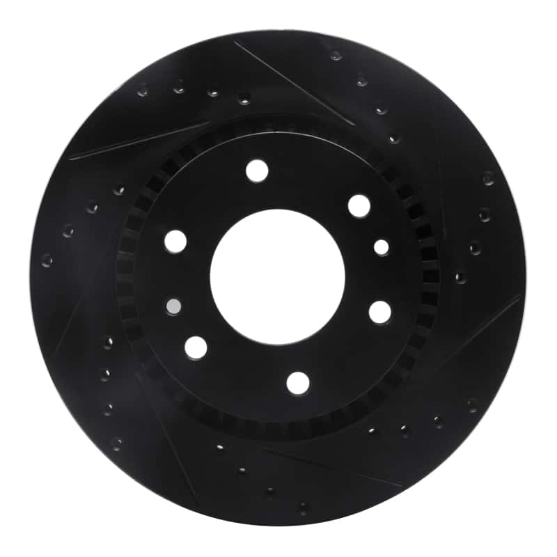 R1 Concepts — R1 06-09 Buick Rainier Front Right Drilled & Slotted Black Brake Rotor
R1 Brake Rotor Drill - view 1