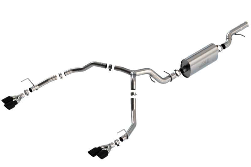 Borla — Borla 21-22 Chevrolet Tahoe 6.2L V8 2/4WD 4DR T-304 SS Touring Cat-Back Exhaust w/ Black Chrome Tips
Cat-Back System - view 1