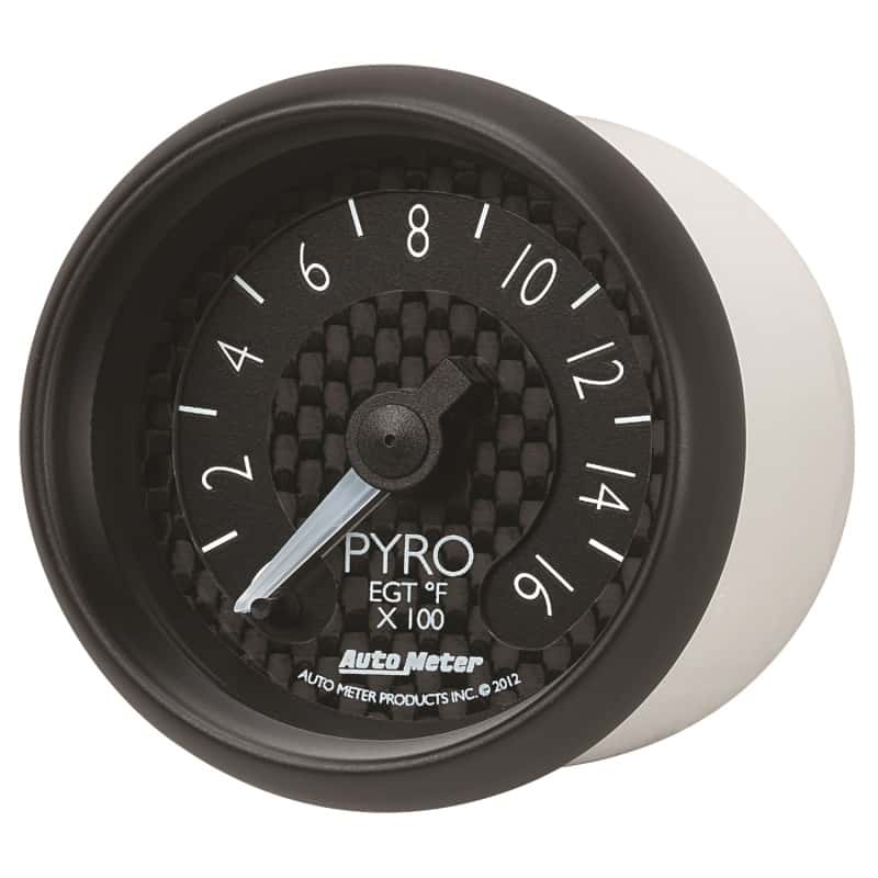 AutoMeter — Autometer GT Series 52mm Full Sweep Electronic 0-1600 Deg F EGT/Pyrometer Gauge
2-1/16" PYROMETER KI - view 7
