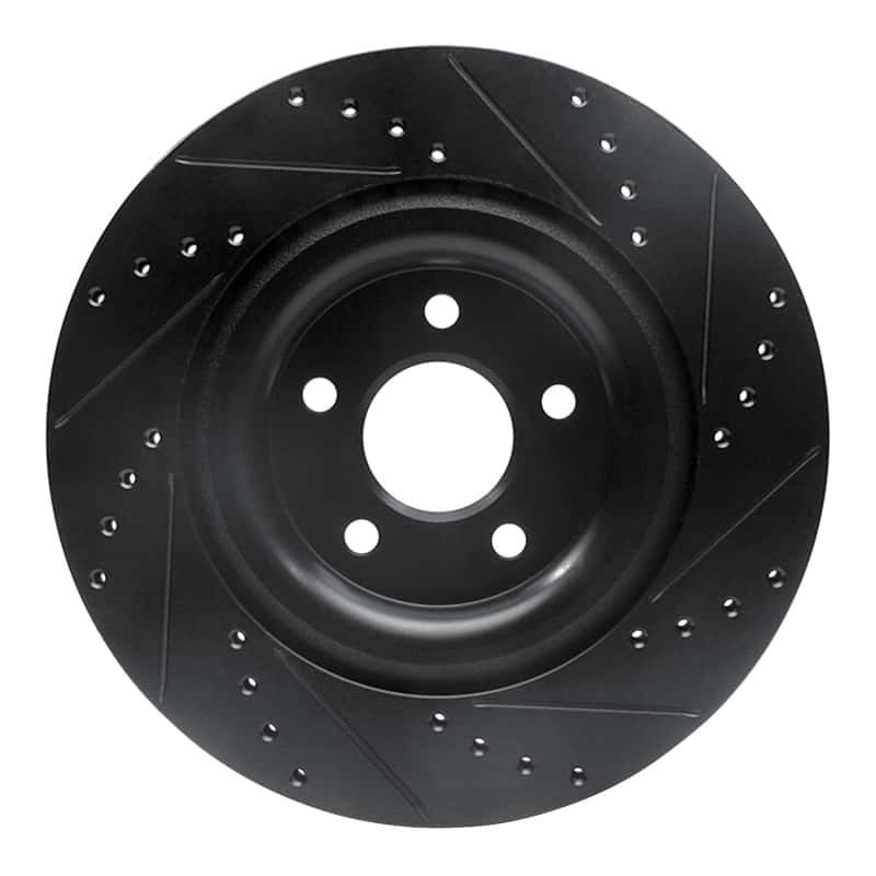 R1 Concepts — R1 14-21 Jaguar F-Type Rear Left Drilled & Slotted Black Brake Rotor
R1 Brake Rotor Drill - view 5
