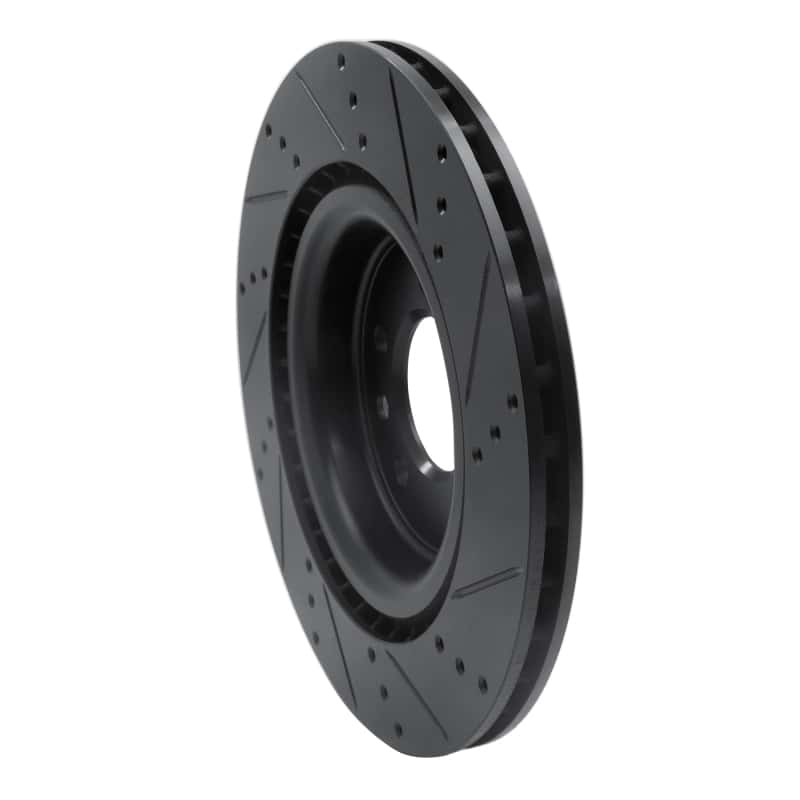 R1 Concepts — R1 14-24 Land Rover Range Rover Sport Rear Left Drilled & Slotted Black Brake Rotor
R1 Brake Rotor Drill - view 4