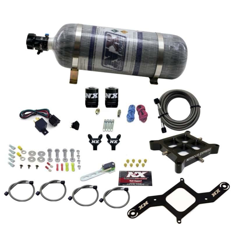 Nitrous Express — Nitrous Express 4150 Billet Crossbar Pro-Power Nitrous Kit (100-500HP) w/Composite Bottle
Injection System Kit
N2OSys - view 1