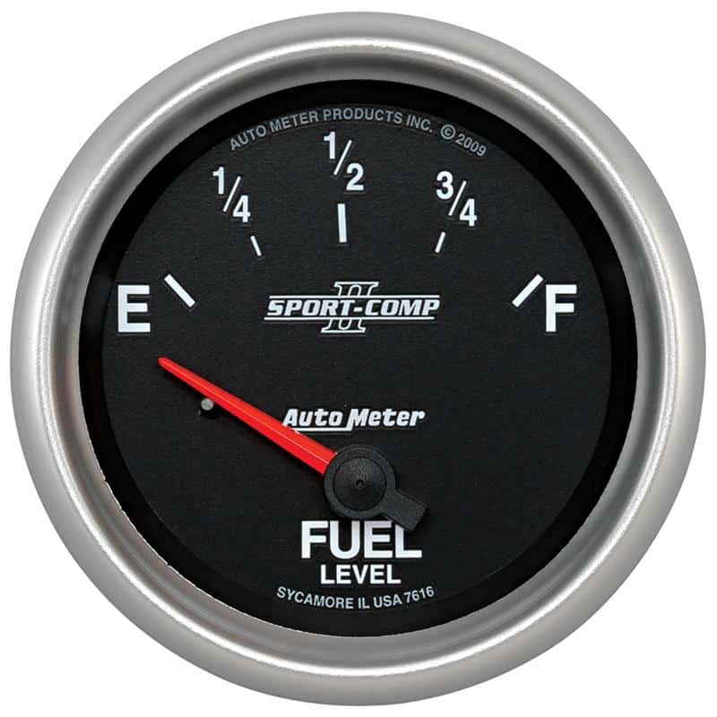 AutoMeter — Autometer Sport-Comp II 2-5/8in Fuel Level Gauge
2-5/8" FUEL LEVEL, 2 - view 2