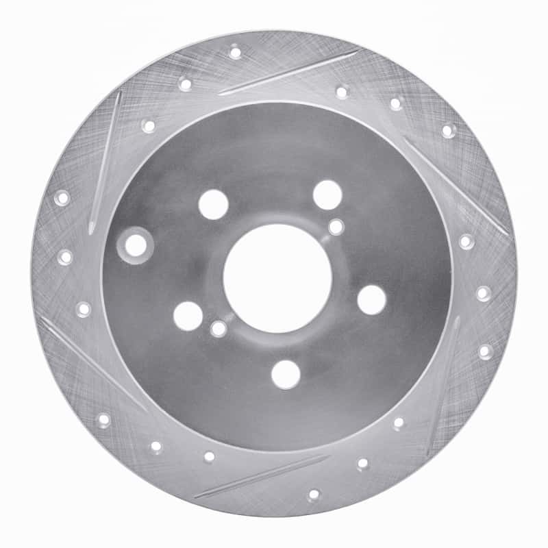R1 Concepts — R1 00-10 Pontiac Vibe Rear Left Drilled & Slotted Silver Brake Rotor
R1 Brake Rotor Drill - view 1