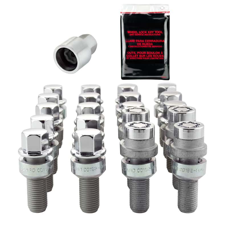 McGard — McGard 5 Lug Hex Install Kit w/Locks (Radius Seat Bolt) M14X1.5 / 17mm Hex / 28.1mm Shank L - Chrome - view 5