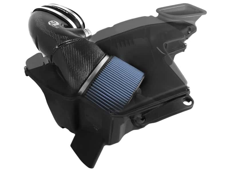 aFe — aFe MagnumFORCE Carbon Fiber Air Intake System Stage-2 PRO 5R 08-13 BMW M3 (E9X) V8 4.0L
Black Series Intake - view 3