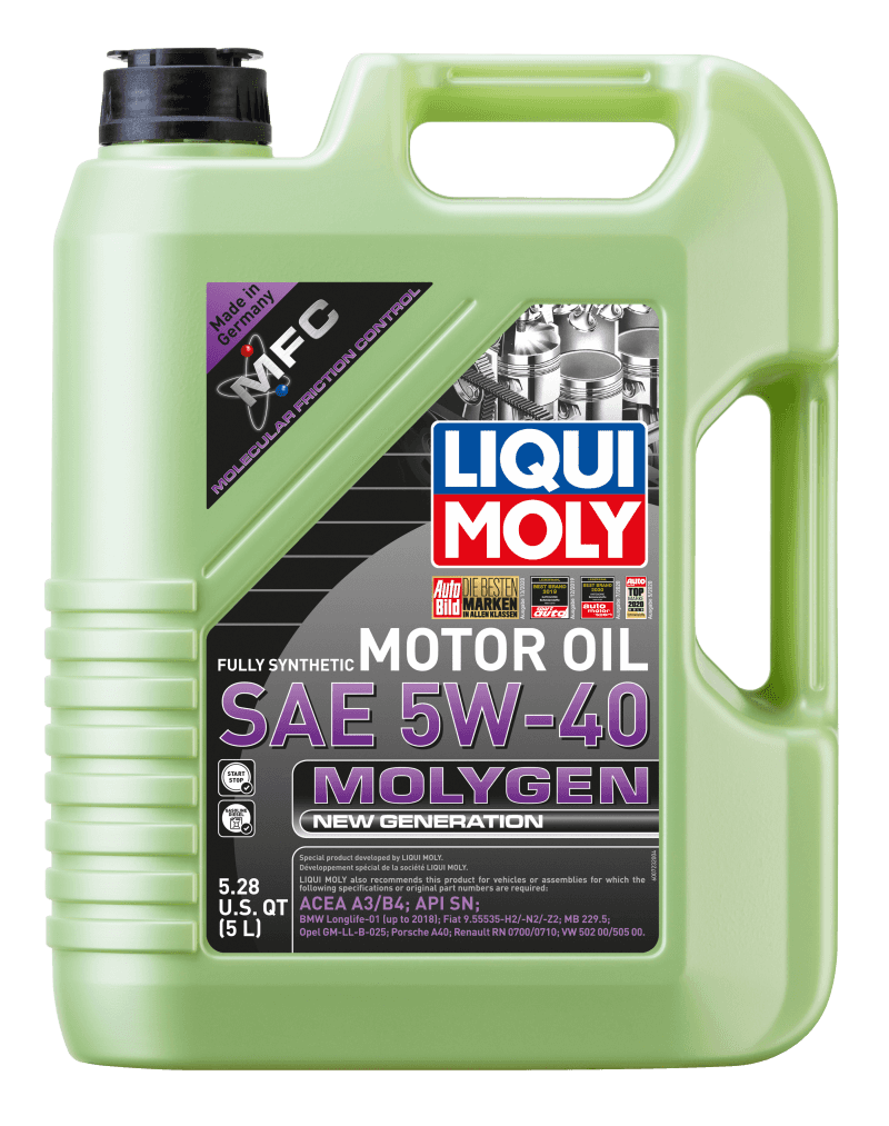 LIQUI MOLY — LIQUI MOLY 5L Molygen New Generation Motor Oil SAE 5W40 - view 1