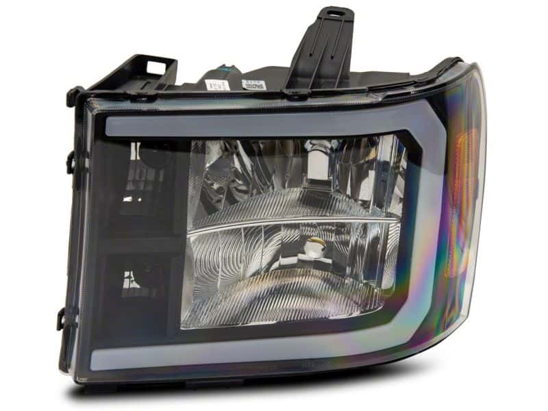 Raxiom — Raxiom 07-13 GMC Sierra 1500 Axial Series Headlights w/ LED Bar- Blk Housing (Clear Lens)
Headlights - view 3