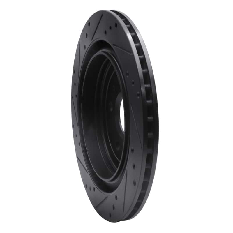 R1 Concepts — R1 08-14 Cadillac CTS Rear Right Drilled & Slotted Black Brake Rotor
R1 Brake Rotor Drill - view 4
