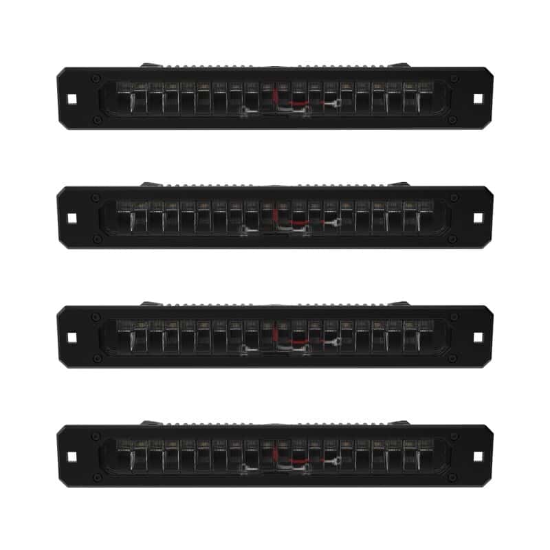 KC HiLiTES — KC HiLiTES Platform One Profile 10in. SideCast Flush Mount Lights (Does Not Include Rack) - view 1
